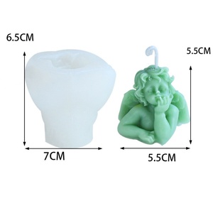 Molde de Silicona 3D con Forma de Ángel para Velas Aromáticas, 5 Estilos, para Decoración del Hogar - Product Image 6
