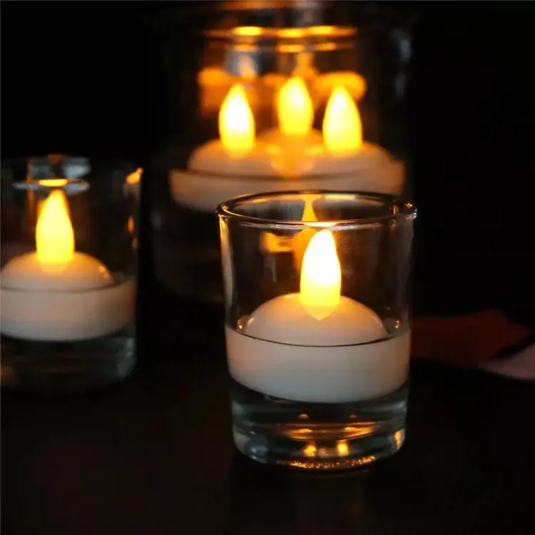 Multicolor Indoor Home Wedding Birthday Party Decorative Floating In Water Led Candle Tealight
