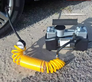 Logam Kecil Ban <span class=keywords><strong>Inflator</strong></span> Pompa Mini Portable Ban DC 12V Mobil Air Compressor, <span class=keywords><strong>Inflator</strong></span> Ban untuk Mobil - Product Image 6