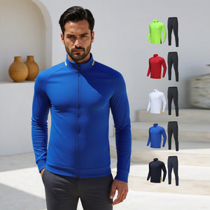 Customized High Quality Track Suit For Mens Casual Wear Mens 2 Pieces Full Zipper Gym <b>Jogging</b> Suit - Product Image 3
