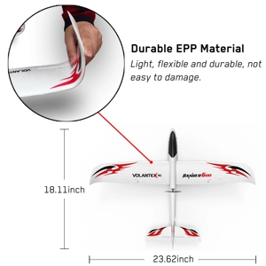 Dron de Ala Fija VTOL Volantex R 600 de Espuma con Giroscopio de 6 Ejes, Control Remoto con Giro de una Tecla, para Principiantes, Uso en Exteriores - Product Image 2