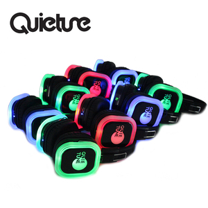 F39 Fábrica Personalizar 500M Levou Tranquila 2 Festa Dj Estéreo Sem Fio dobrável atacado ou 3 Canal Auscultadores Discoteca Silenciosa - Product Image 5