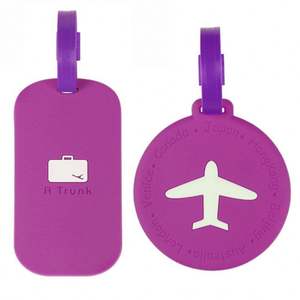 Etiqueta de Equipaje de PVC con Logotipo Personalizado, Recuerdos, Etiqueta de Bolsa de Viaje Multicolor, Regalo Promocional - Product Image 4