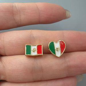 Abalorios de esmalte con bandera de Latinoamérica y Europa, diseño de corazón ondeante, para pulseras estilo <span class=keywords><strong>Pandora</strong></span> DIY, venta al por mayor - Product Image 5