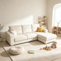 Canapé sectionnel moderne en tissu avec chaise longue, mobilier de salon, fabrication OEM ODM sur mesure