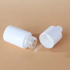 0.34oz Recyclable Dropper Bottle Flat Round Glass Essential Oil Vials Travel Refillable Liquid Eye Dropper Bottle
