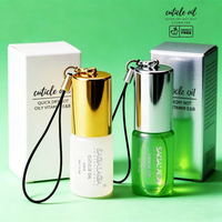 SAGALAGA 3ML Minyak Kutikula Kuku dalam Bentuk Roller Pen dengan Gantungan Kunci, Serum Penumbuh Kuku, Vitamin E, Perawatan Melembapkan Kutikula