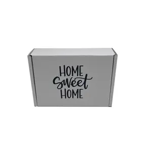 Custom long printed postal white cardboard flat bulk shipping corrugated carton boxes wholesale for sale