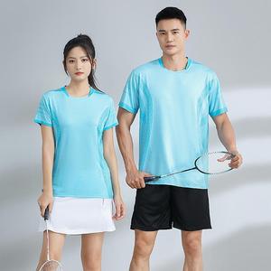 T-shirt de sport unisexe OEM en gros, séchage rapide, respirant, pour pickleball, tennis, badminton, uniforme d'entraînement d'équipe - Product Image 5