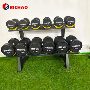<span class=keywords><strong>Manubri</strong></span> Personalizzati da <span class=keywords><strong>5</strong></span> <span class=keywords><strong>kg</strong></span> a 40 <span class=keywords><strong>kg</strong></span> per Bodybuilding e Allenamento della Forza, Accessori e Attrezzature da Palestra, <span class=keywords><strong>Manubri</strong></span> in Gomma a 10 Lati da 30 <span class=keywords><strong>kg</strong></span> - Product Image 2