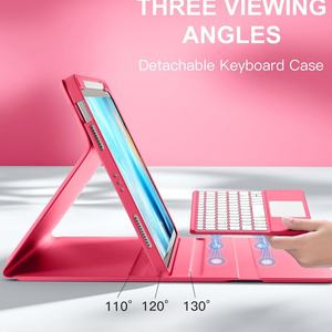 Étui clavier sans fil avec fente pour stylet et rétroéclairage tactile pour iPad 11 2025, Air 13, Pro 10e et 11e génération - Product Image 3