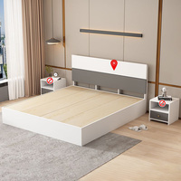 Nouveaux modèles de lits en bois massif modernes, ensemble de meubles de chambre à coucher, lit en bois bon marché, design de lit en bois, lit double, personnalisation
