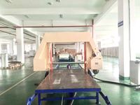 Équipement de découpe horizontale haute vitesse pour mousse PU, production en série de feuilles d'éponge pour l'industrie du matelassage