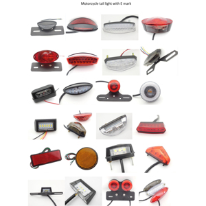 E24 오토바이 테일 브레이크 리어 램프 오토바이 테일 라이트 e 마크 <span class=keywords><strong>led</strong></span> 브레이크 주행등 e 오토바이용 테일 라이트 - Product Image 5