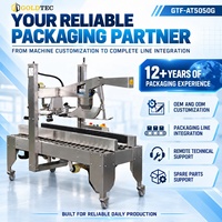 Machine de pliage et de scellage de cartons entièrement automatique Goldtec, grande capacité, en acier inoxydable robuste, pour ligne d'emballage