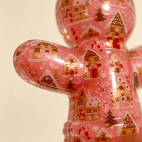 Jouet à mâcher pour chien en TPR en forme de bonhomme en pain d'épices de Noël, mignon, décontracté, durable, couineur, résistant aux morsures, pour le nettoyage des dents