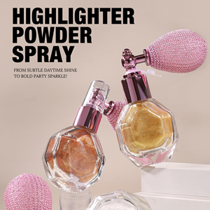 Bronceador Corporal Brillante a Prueba de Agua con Destellos de Hadas, Polvo Iluminador de Maquillaje con Contorno Brillante en Spray Portátil - Product Image 3
