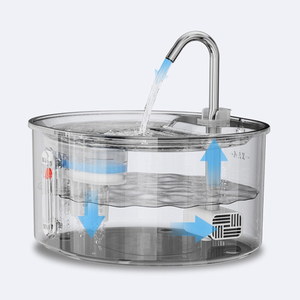Fontaine à eau automatique portable en acier inoxydable pour animaux de compagnie, design moderne, 3,2 L, filtration multi-étapes, nettoyage facile, étanche, rechargeable, petite taille - Product Image 5