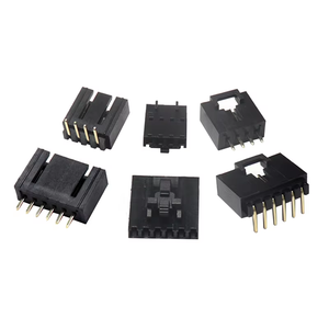 MX 2.54mm Pitch Dupont kết nối hàng duy nhất Pin tiêu đề + nhà ở + Thiết bị đầu cuối vành đai khóa thẳng/góc bên phải 2p-12p hàng duy nhất - Product Image 5