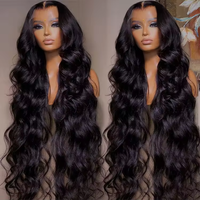 Peluca de Cabello Humano Natural Virgen con Encaje Frontal HD Completo 13x4 Sin Pegamento, Rizada Profunda Estilo Vietnamita, India y Birmana