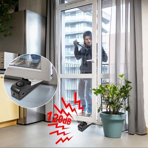1 Unidad de Alarma Antirrobo Portátil para Puerta, 120dB, Tipo Cuña, con Sensibilidad Ajustable para Hogar, Dormitorio y Viajes - Product Image 4