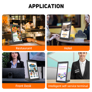 MWE 10.1 pouces Multi-Touch L-Type Menu numérique Commande de table Affichage numérique Tablette Android de bureau pour les cafés Annonces - Product Image 6