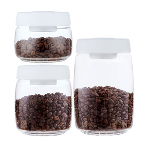 Contenitore di conservazione in <span class=keywords><strong>vetro</strong></span> trasparente di alta qualità con coperchio sigillato <span class=keywords><strong>sottovuoto</strong></span> contenitore per la conservazione del caffè per la cucina di casa - Product Image 6