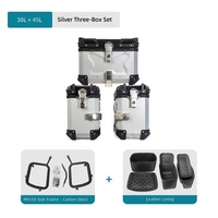 Ensemble de valises latérales en alliage d'aluminium pour moto