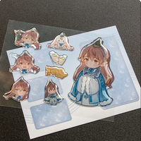 Hoja de Pegatinas 3D con Purpurina, Lindas Pegatinas de Burbujas con Animales Kawaii, Pegatinas para Niños, Decoración para Álbumes de Recortes, Etiquetas Personalizadas Impermeables
