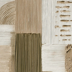Strata Textured Abstract Neutral Oil <b>Painting</b> Modern Wall Art Canvas Print With <b>Frame</b> Minimalist Style Indoor Decor - Product Image 5