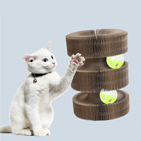 Griffoir et structure d'escalade pour chat en carton ondulé en forme de S, moderne et durable, pour usage intérieur, avec griffoir réversible