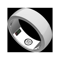 Anillo Inteligente de Aleación de Titanio con Monitor de Salud, Resistente al Agua, con Medición de Oxígeno en Sangre, Frecuencia Cardíaca, Podómetro, Control por Aplicación, Carga USB, para Android
