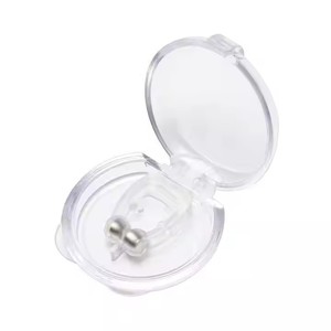 Clip nasal anti-ronflement en silicone transparent, réutilisable, magnétique, silencieux, aide au sommeil, unisexe, clip anti-ronflement silencieux - Product Image 3