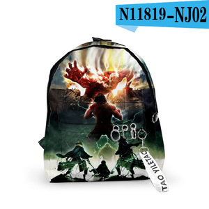 26 disegni Outdoor ErenJaeger <span class=keywords><strong>Anime</strong></span> zaino donna cartone animato Kirby borsa da scuola Preppy borsa impermeabile pranzo borsa - Product Image 2