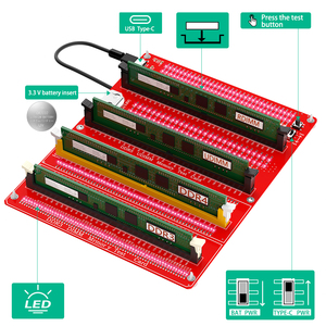 <span class=keywords><strong>DDR3</strong></span> DDR4 DDR5 RDIMM UDIMM 메모리 <span class=keywords><strong>RAM</strong></span> 테스터 LED 표시기 PC 데스크탑 컴퓨터 액세서리 진단 카드 재고 - Product Image 5
