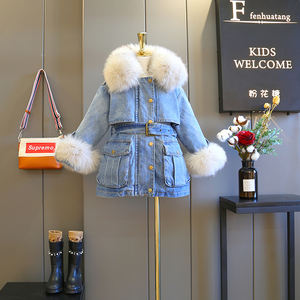 New Premium Wholesale Denim Jackets Suppliers <b>Jean</b> Jacket <b>Girls</b> Babies Winter Coat Import China Products - Product Image 1