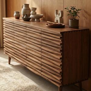<span class=keywords><strong>Commode</strong></span> longue moderne d'inspiration antique pour chambre à coucher et salle d'exposition, meuble de rangement en bois massif avec tiroirs en <span class=keywords><strong>osier</strong></span> - Product Image 1