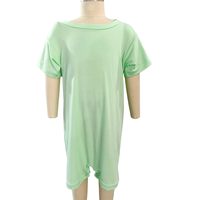 Offre Spéciale décontracté en fibre de bambou nouveau-né combinaison pour nourrissons et tout-petits coupe personnalisée couleur unie bouton fermeture été ODM approvisionnement