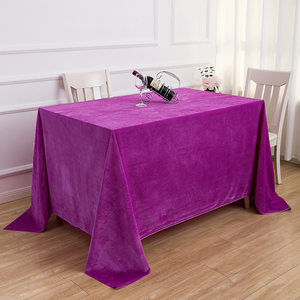 Bán buôn dày vàng nhung vải khăn trải bàn gian hàng Màu Đỏ flannel cho khách sạn họp đám cưới chụp nền vải cho nhà - Product Image 3