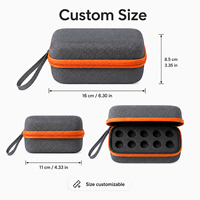 Étui de voyage rigide en EVA personnalisé pour flacons de médicaments, sac de rangement protecteur avec insert en mousse pour bouteilles en verre