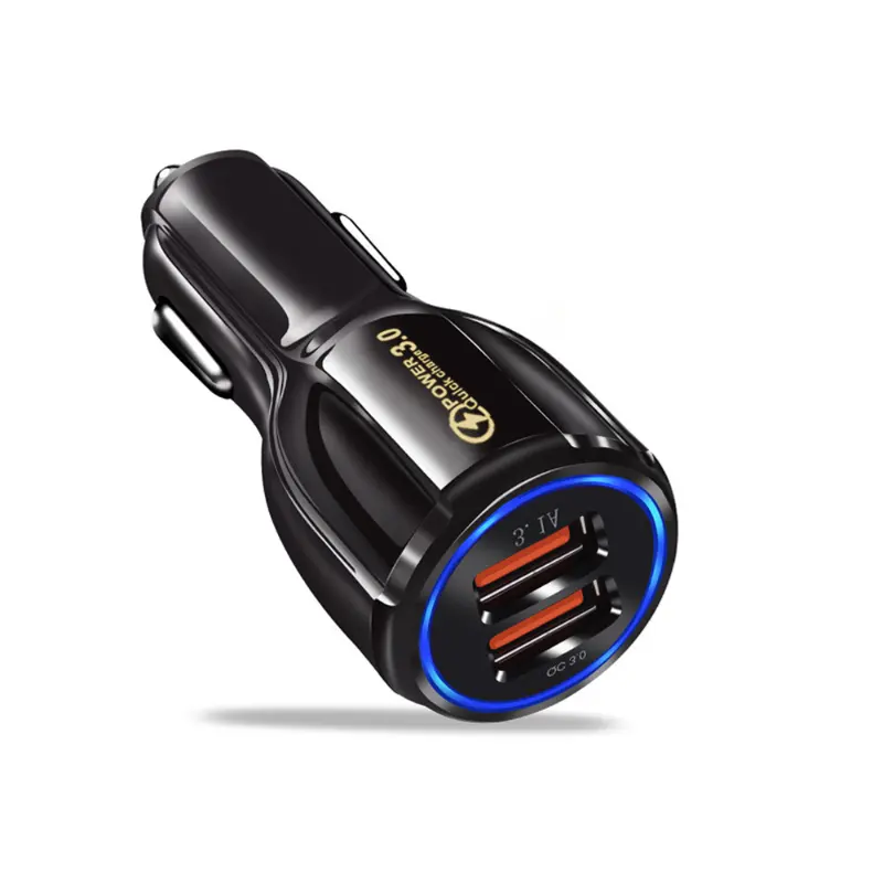 Dual USB Car Charger Adapter, 18W Fast Charge 2 USB Car Charger for iPhone 13/12/11/Pro/MAX/XS/XR/8 Apple iPhone Android Samsung