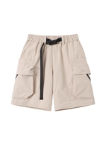 Shorts cargo pour homme à taille mi-haute, respirants, à motif floral, décontractés, avec taille élastique et plusieurs poches, pour l'été, le streetwear et la randonnée en extérieur