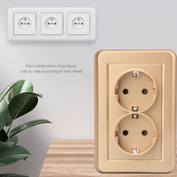 Interrupteurs et prises de courant FIKO aux normes européennes avec port USB A + C Interrupteur à bascule et prise de courant pour la maison/l'hôtel