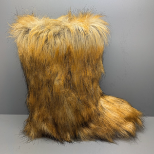 <span class=keywords><strong>Bottes</strong></span> en fausse fourrure pour femmes, doublure en fausse fourrure, semelle intérieure chaude, antidérapante, style streetwear d'hiver, en <span class=keywords><strong>caoutchouc</strong></span> - Product Image 1