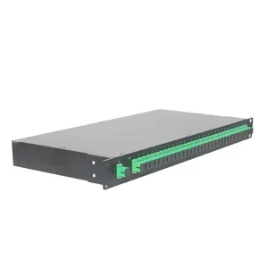 KEXINT 32 Core SC APC Simplex adaptadores de montaje en Rack de parche de fibra óptica corredera de Panel tipo
