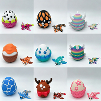 Kleine 3D-Dracheneier mit Drachen im Inneren Mini Fliegende Drachen mit Augen und Flügeln Osterkorb-Füller Mini-Tier-Ei-Set