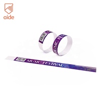 Bracelets en papier promotionnels en gros pour concerts, événements, entrées, à usage unique, avec logo personnalisé