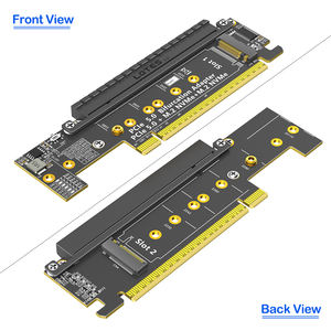 การ์ดอะแดปเตอร์5.0 PCIe X16คู่ M.<span class=keywords><strong>2</strong></span> NVMe รองรับ bifurcation 2230-22110 NVMe SSD (ต้องใช้เมนบอร์ด PCIe bifurcation) - Product Image 2