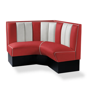 Asientos de Esquina para <span class=keywords><strong>Restaurante</strong></span> Estilo Diner Americano Retro, Sofá de Cuero PU para <span class=keywords><strong>Restaurante</strong></span>, Asientos Comerciales para <span class=keywords><strong>Restaurante</strong></span> de Comida Rápida - Product Image 6