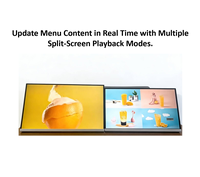 Écran d'affichage interactif Android intelligent de 21,5/23,8 pouces pour menu électronique de restaurant de chaîne de salons de thé, publicité de prix de bureau